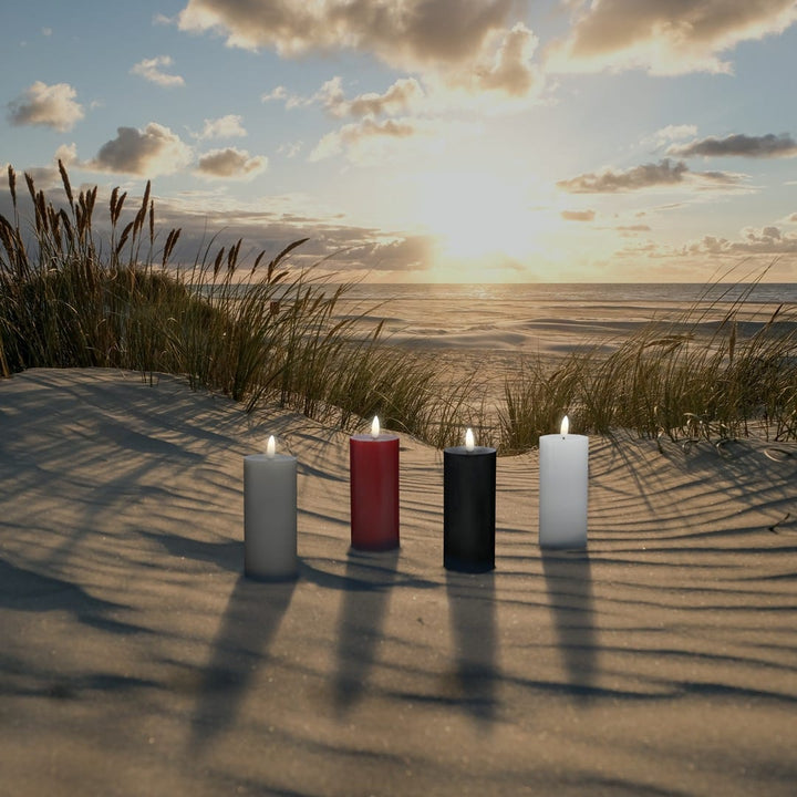 LED Candle (1 piece) with realistic 3D flame 5 x 15 cm | Bowlift
