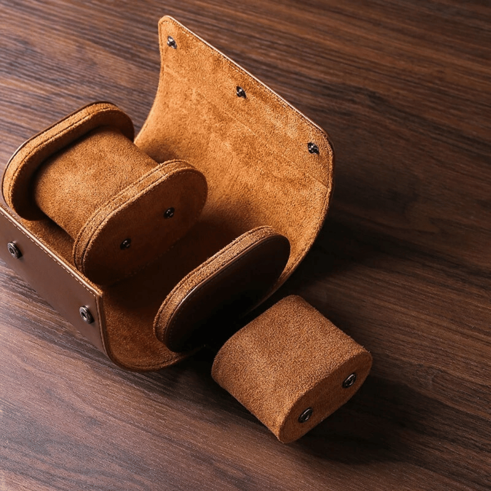 BowLift | Leather Travel Watch Case for 1–3 Watches