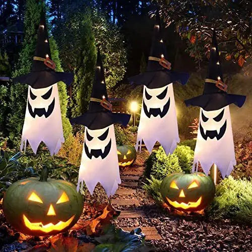 BowLift | Glowing Witch Hat – LED Halloween Decoration for Outdoor Use with Flashing Modes
