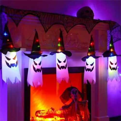 BowLift | Glowing Witch Hat – LED Halloween Decoration for Outdoor Use with Flashing Modes