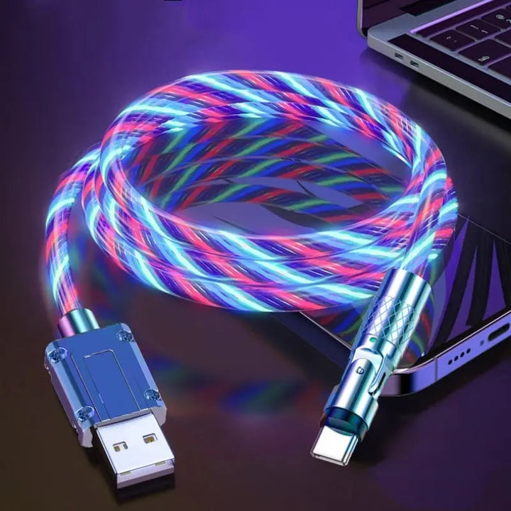 BowLift | Illuminated 540° Redatable data cable – High quality & fast charging