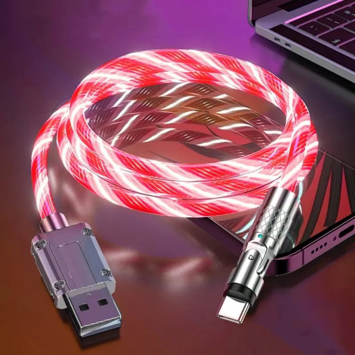 BowLift | Illuminated 540° Redatable data cable – High quality & fast charging