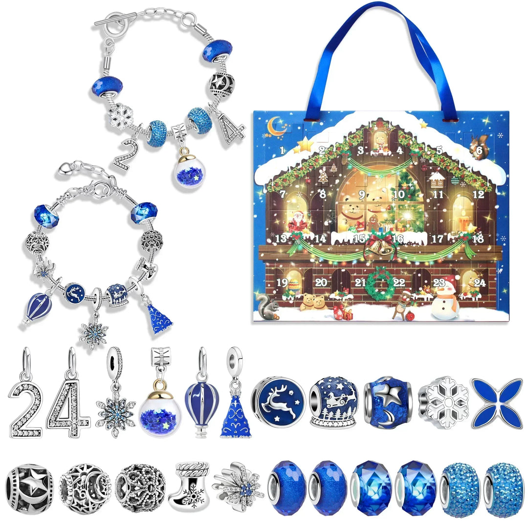 BowLift | JoyCraft Adventskalender Giftbox 2025 – 24-daagse DIY kalender voor meisjes met sneeuwman & kerstman