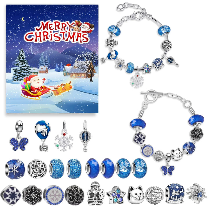 BowLift | JoyCraft Adventskalender Giftbox 2025 – 24-daagse DIY kalender voor meisjes met sneeuwman & kerstman