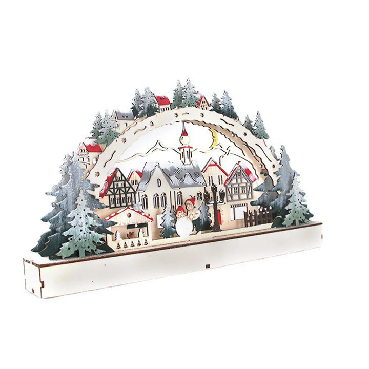 BowLift | LumiFest Houten Adventskalender – 24 Vakjes met Warm LED-Licht & Kerstsfeer