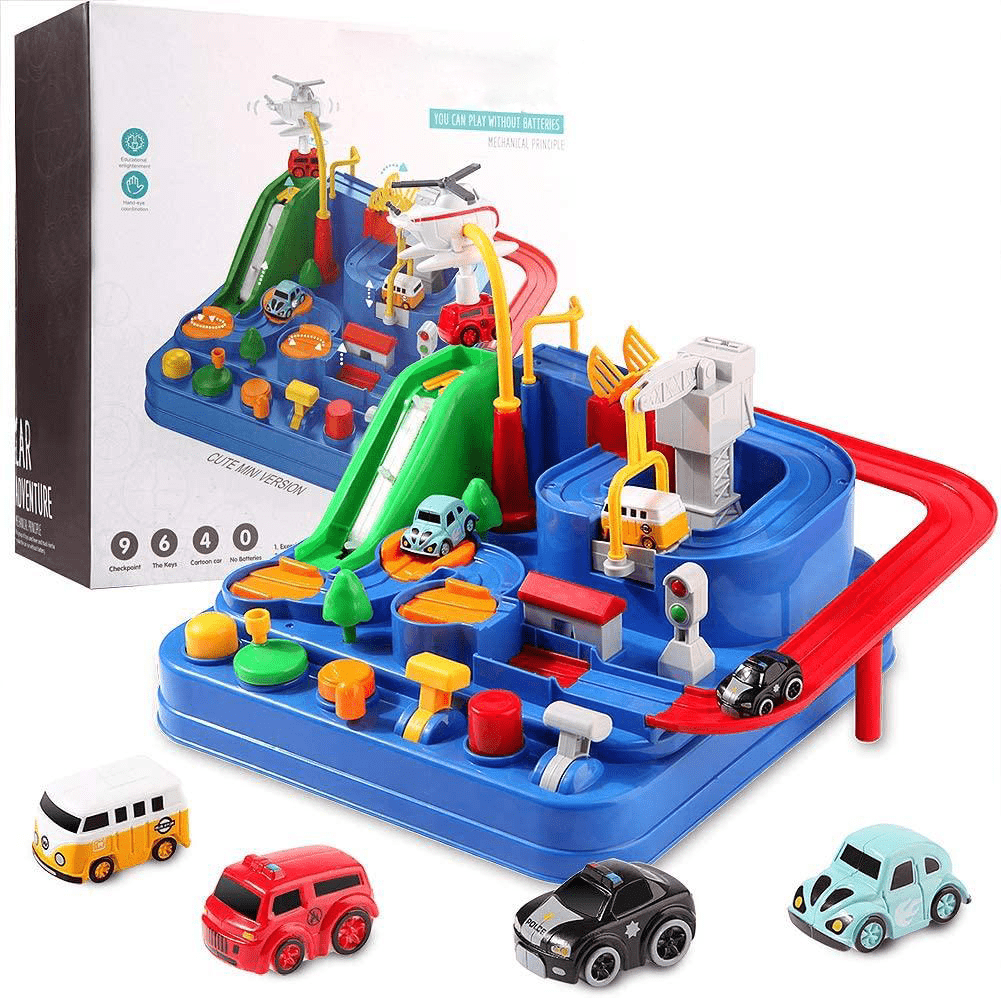 BowLift | Interactive city playset with cars & helicopter for children aged 3+