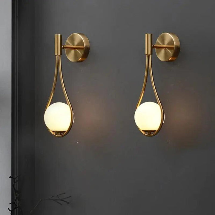 BowLift | LumaNord Minimalist Nordic LED Wall Light – Modern Industrial Design in Black or Gold