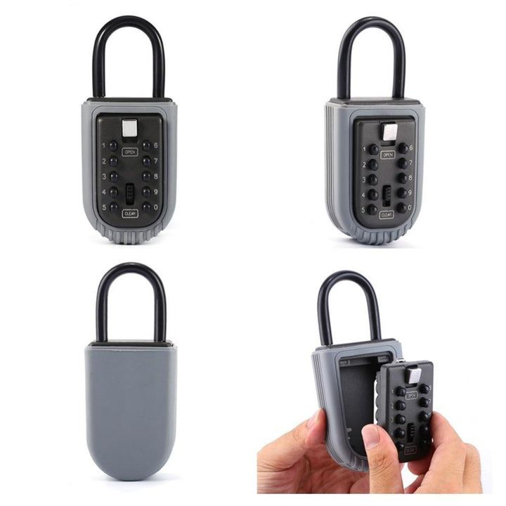 BowLift | Lock Picks 10 Digit Combination Lock Safe Storage Box Combination Padlock Portable Key Safe Box Key Holder For Home Outdoor Used