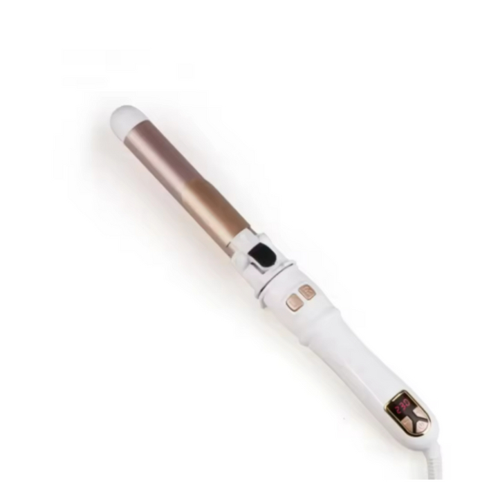 BowLift | Automatic Hair Curler with Temperature Adjustment and Dual Barrel – Ceramic Styler in Emerald-Pink Gold