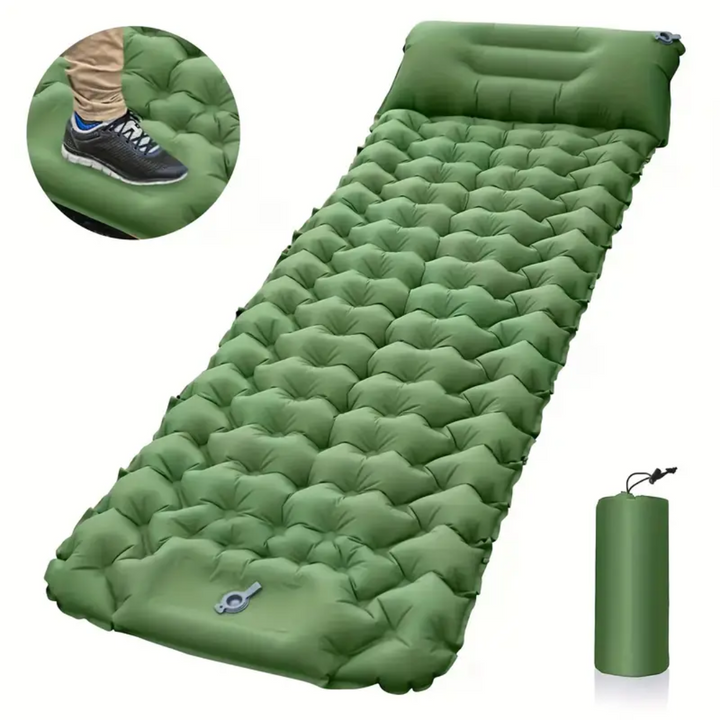 BowLift | CampEase Sleeping Mat – Camping with Built-In Pump for Quick Comfort