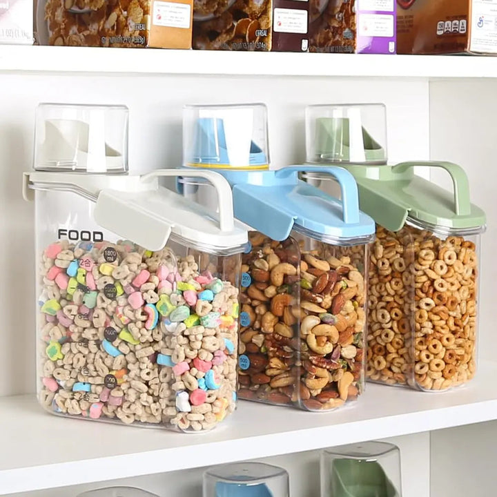 BowLift | Airtight storage container with measuring cup – fresh & tidy
