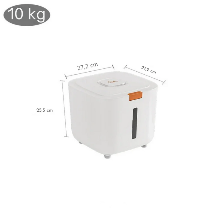 Air-tight pet food container for dry food Bowlift