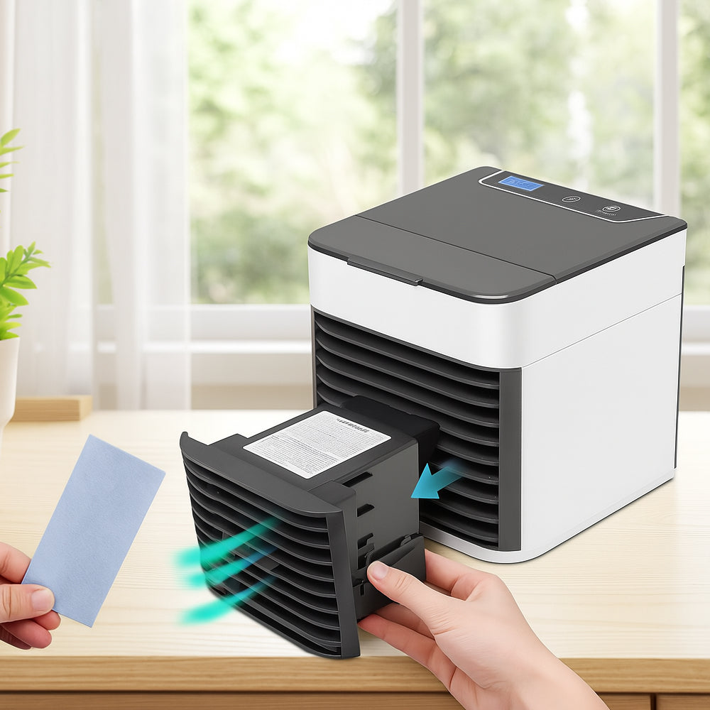 BowLift | KoelBreeze Mini Air Cooler – Portable USB Air Cooler with 3-in-1 Function and LED