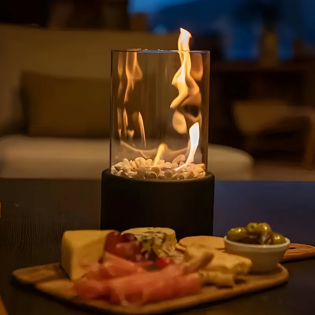 BowLift | Lujolux Table Fireplace – Stylish Bio-Ethanol Fireplace for Coziness and Warmth