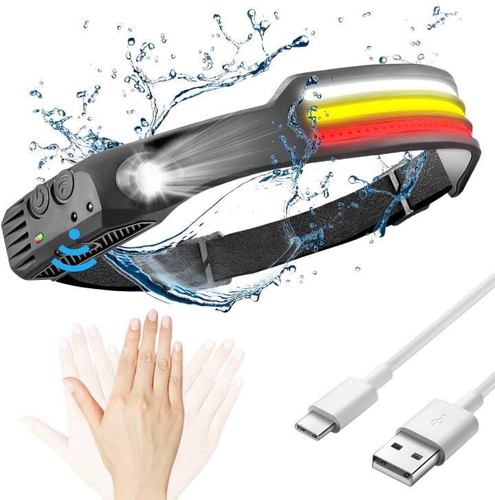 BowLift | LED Headlamp 230º with Adjustable Brightness and Lightweight Design for Camping, Hiking, and Outdoor Activities