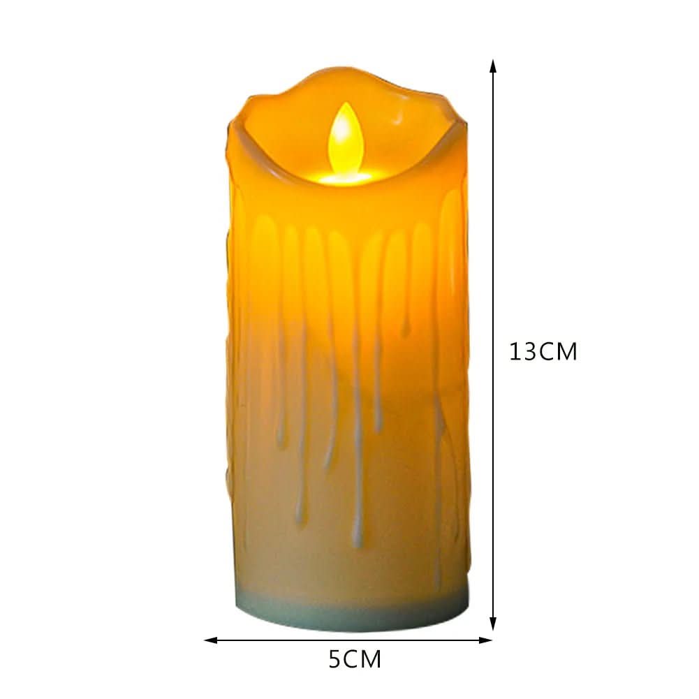 BowLift | LED candles with flicker effect in ivory white