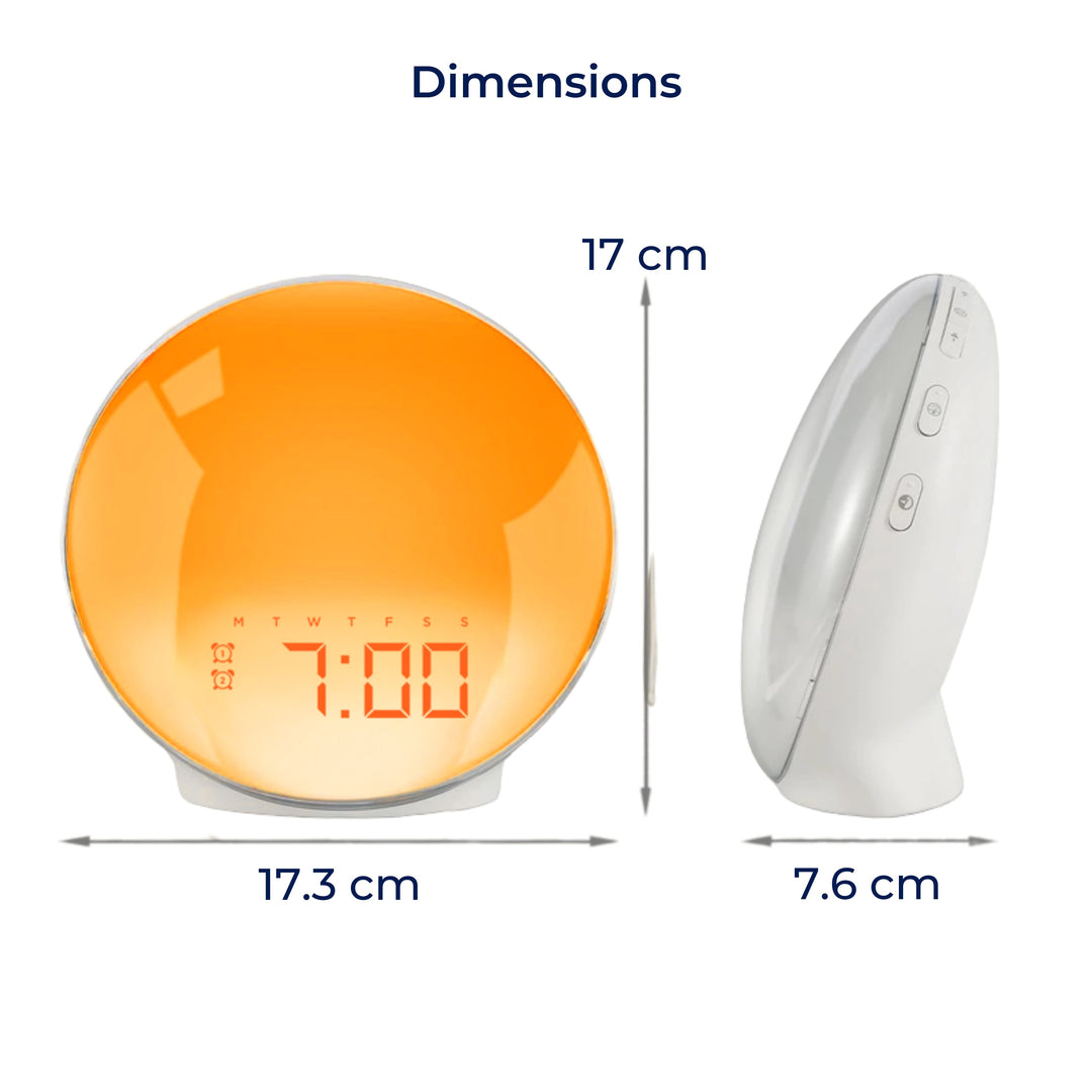 LumiRise | Sunrise Alarm Clock – Natural Wake-Up Light – Ambient Lighting – Ideal for Dark Mornings Bowlift