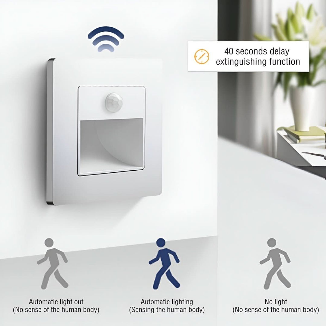 BowLift | LED Wall Light with Motion Sensor for Hallway & Staircase