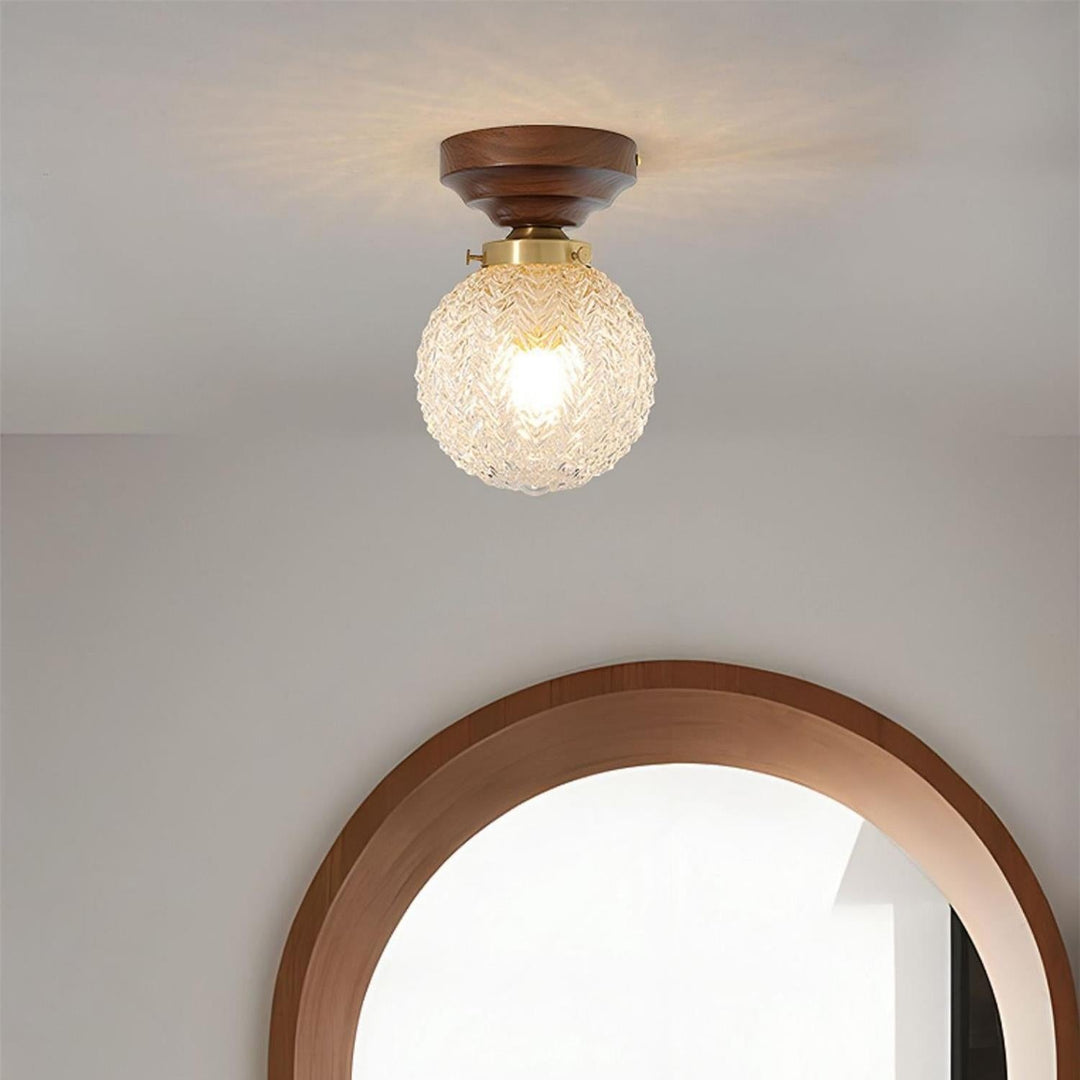 BowLift | Retro Crystal Glass Ceiling Lamp