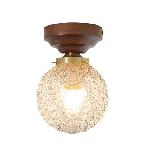 BowLift | Retro Crystal Glass Ceiling Lamp