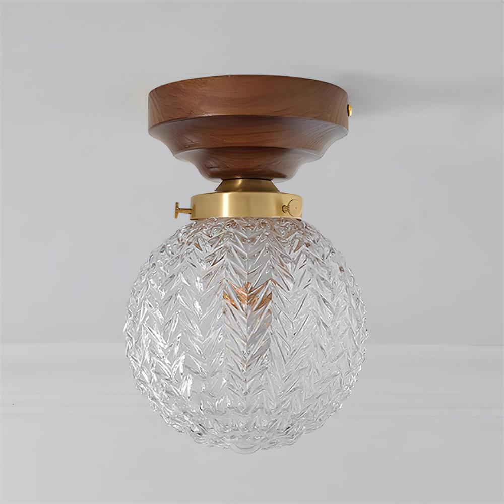 BowLift | Retro Crystal Glass Ceiling Lamp