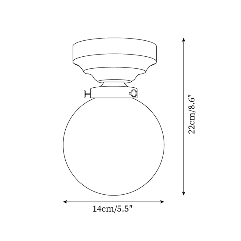 BowLift | Retro Crystal Glass Ceiling Lamp