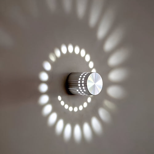 BowLift | LuminBlast LED Wall Light – Colourful Spiral Cylinder Wall Lamp for Modern Indoor Lighting