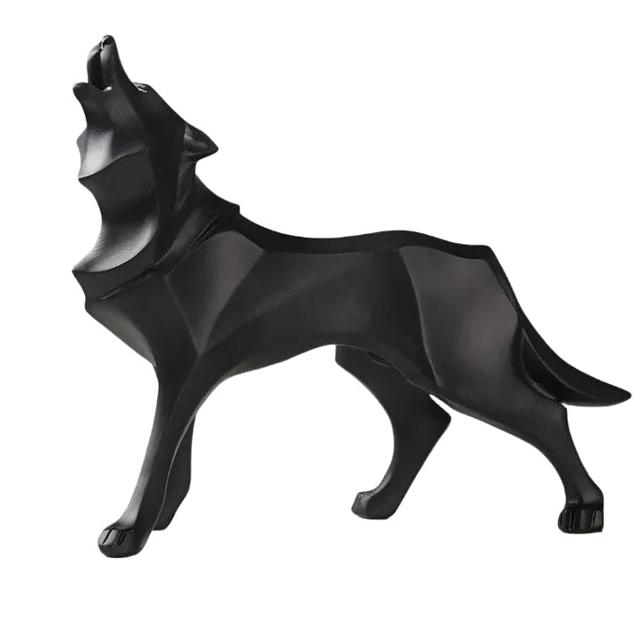 LupoForm – Geometric Wolf Statue with Sharp-edged Design for Modern Spaces Bowlift