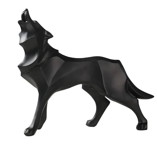 LupoForm – Geometric Wolf Statue with Sharp-edged Design for Modern Spaces Bowlift