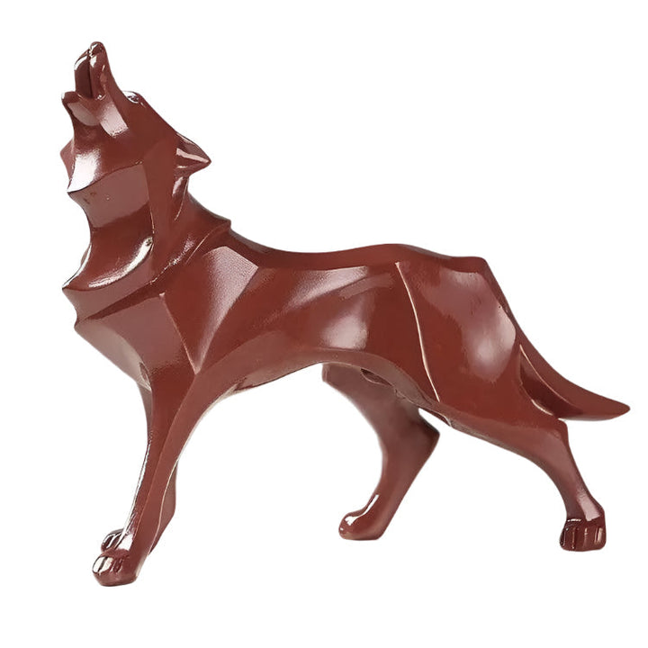 LupoForm – Geometric Wolf Statue with Sharp-edged Design for Modern Spaces Bowlift