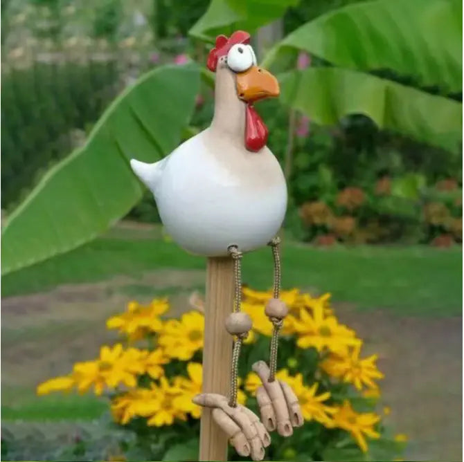 BowLift | Funny Chicken Garden Decoration