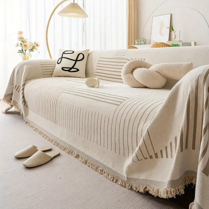 BowLift | Luxurious Snowflake Chenille Sofa Cover