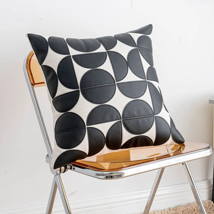 BowLift | Luxury Embroidered Faux Leather Sofa Cushion Cover
