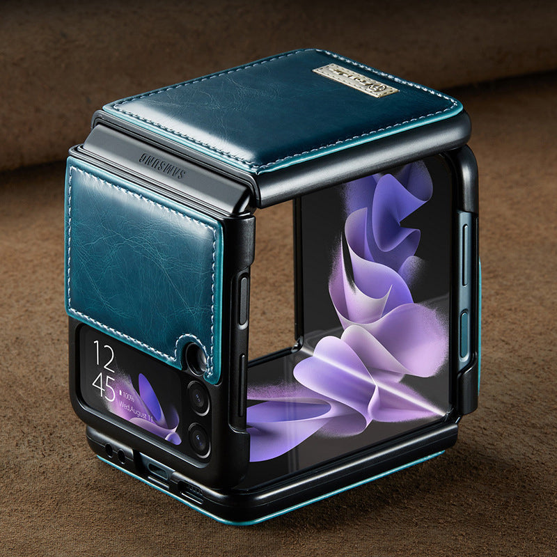 BowLift | Luxurious Genuine Leather Flip Case for Samsung Z Flip3 5G