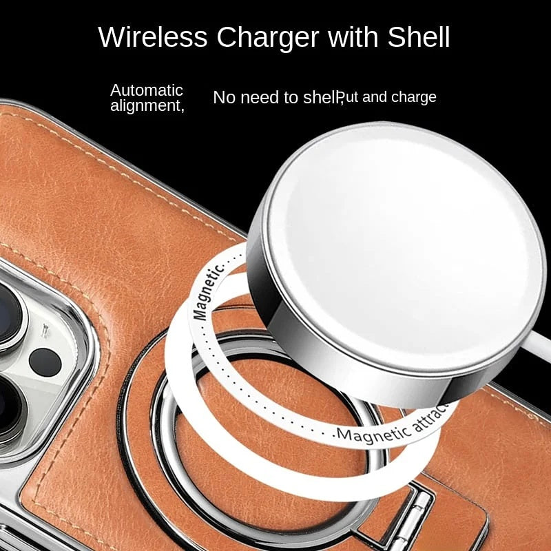 BowLift | Luxury Leather Invisible Stand iPhone Case