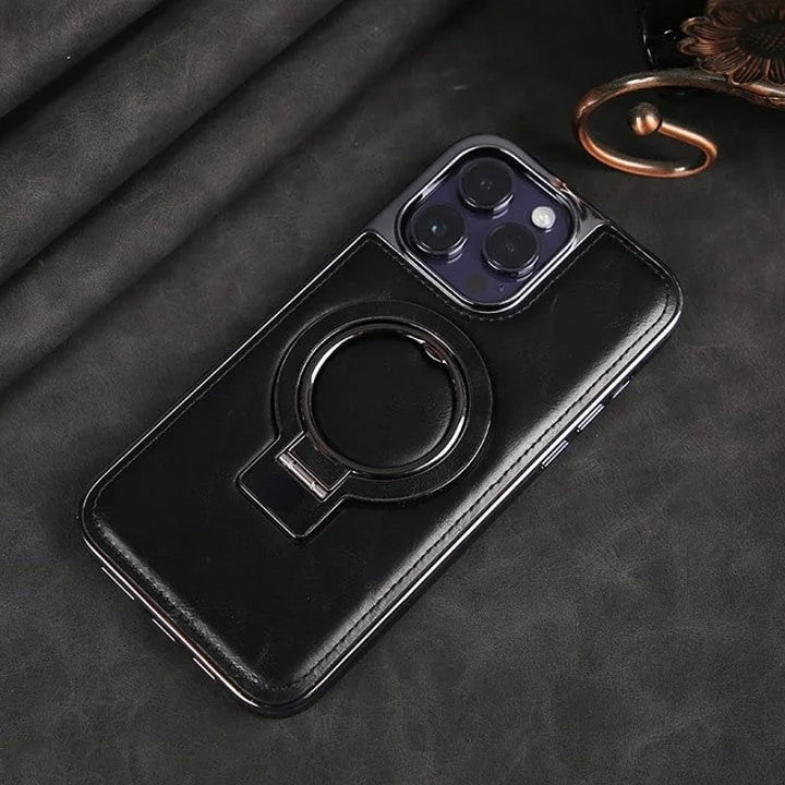 BowLift | Luxury Leather Invisible Stand iPhone Case