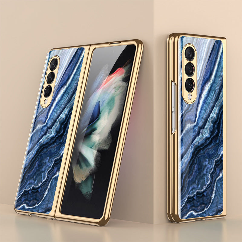 BowLift | Luxurious Coating Tempered Glass Case for Samsung Galaxy Z Fold 3 5G