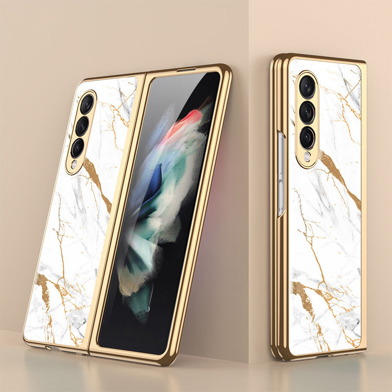 BowLift | Luxurious Coating Tempered Glass Case for Samsung Galaxy Z Fold 3 5G