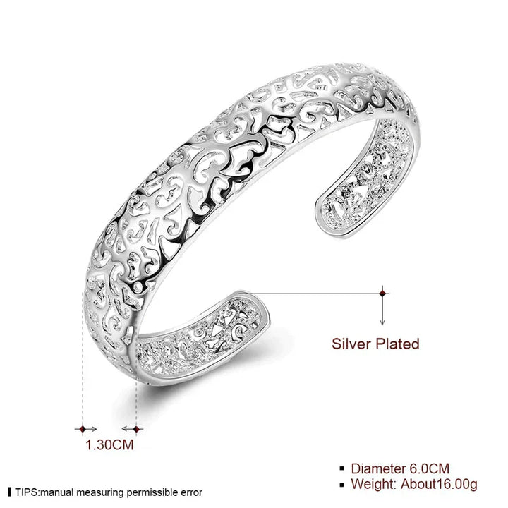 Elegant Silver Filigree Bracelet | Unique and Breathtaking Design Bowlift