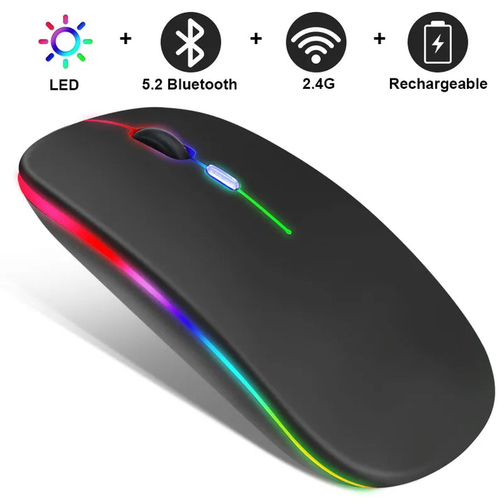 LuxeClick Mouse – Wireless Rechargeable Bluetooth Mouse Bowlift