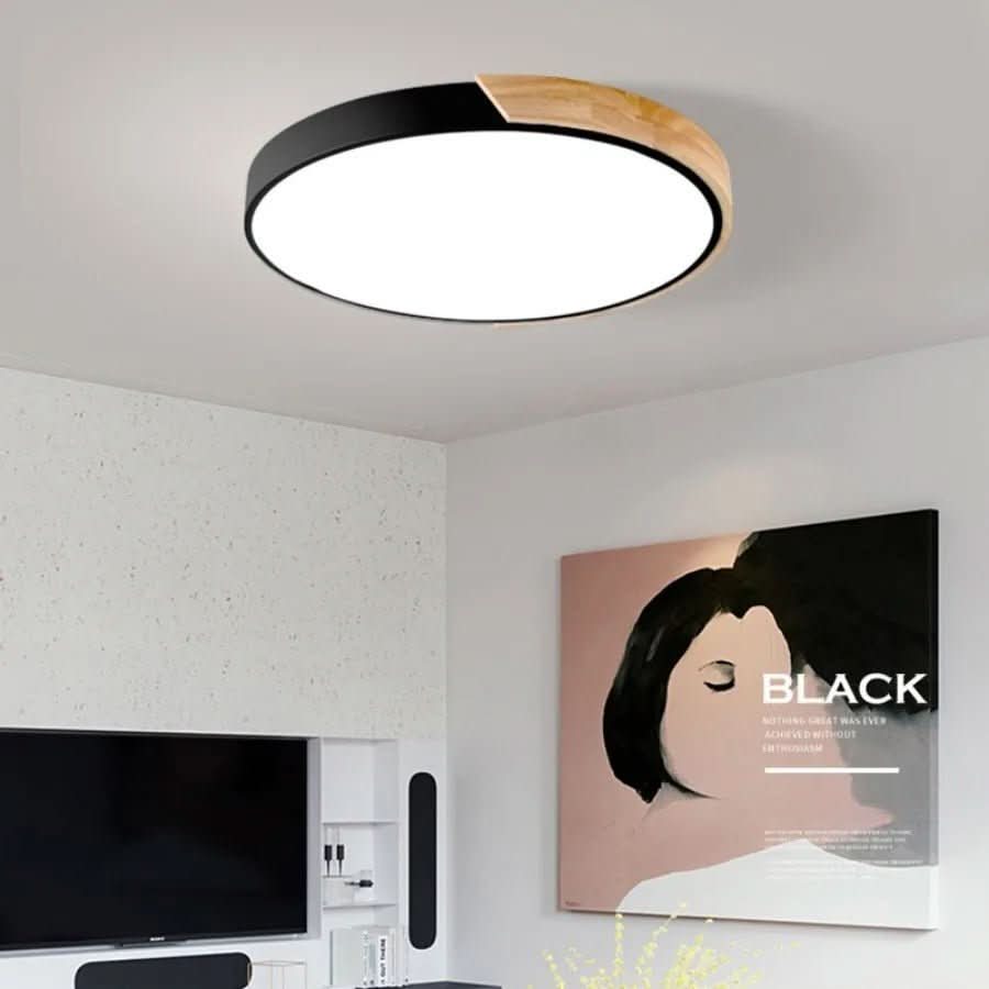 BowLift | Nordic Wood Ceiling Light for Warm, Cozy Light