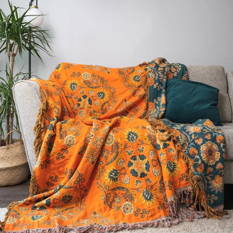 BowLift | Double-sided Marigold Blanket for All Seasons