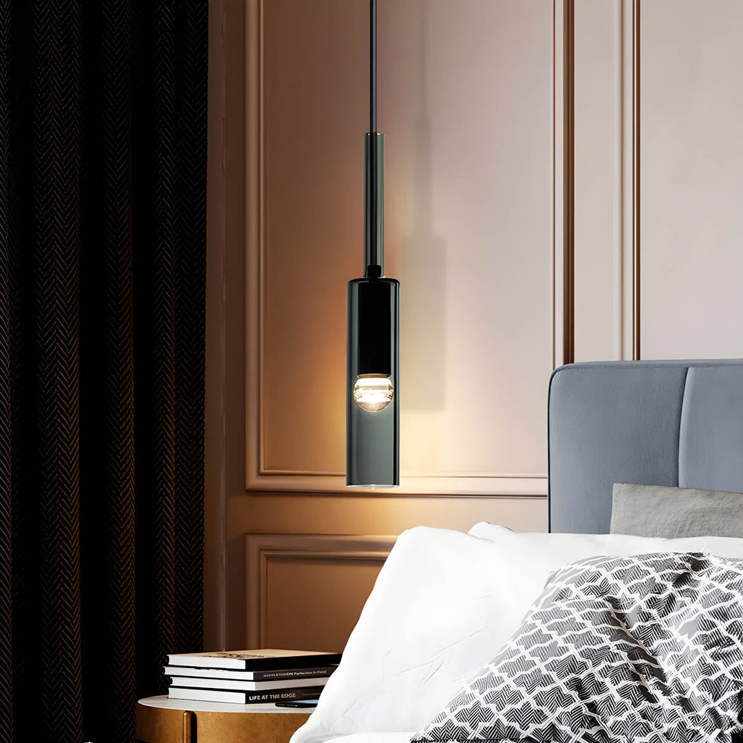 Pendant light made of smoked glass – Elegant design with sparkling light effects | Perfect for living room | Bowlift