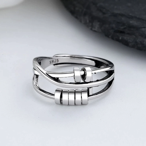 BowLift | Stainless steel calming ring Delicate tranquility at any moment