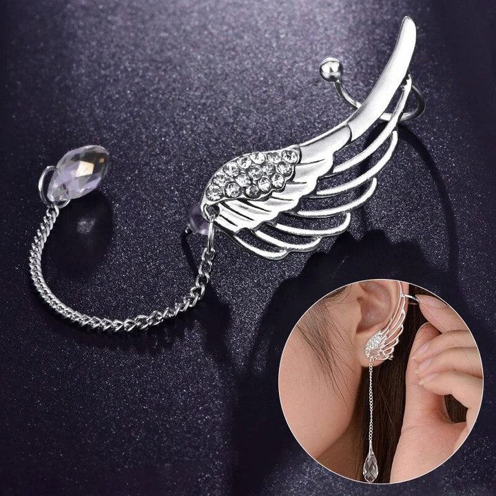 Enchanting Long Angel Wing Ear Cuffs | Unique and Elegant Earrings Bowlift