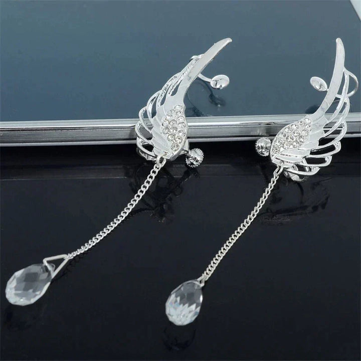 Enchanting Long Angel Wing Ear Cuffs | Unique and Elegant Earrings Bowlift