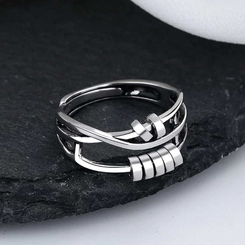 BowLift | Stainless steel calming ring Delicate tranquility at any moment