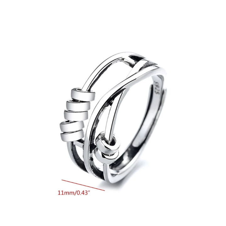 BowLift | Stainless steel calming ring Delicate tranquility at any moment