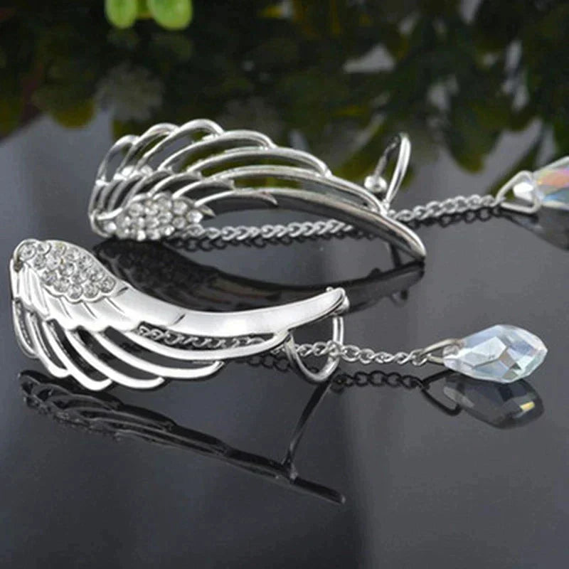 Enchanting Long Angel Wing Ear Cuffs | Unique and Elegant Earrings Bowlift