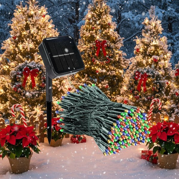 BowLift | Solar LED Garland with 300 Lights, 8 Modes, IP65 Weatherproof